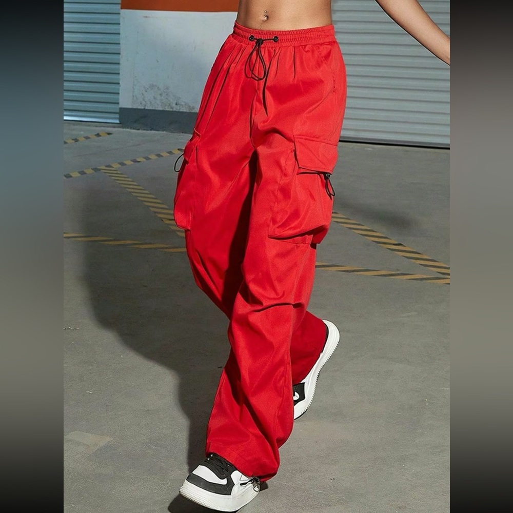 Women cargo parachute pants NEW